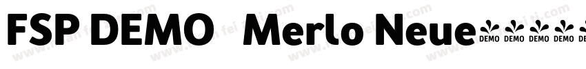 FSP DEMO   Merlo Neue字体转换